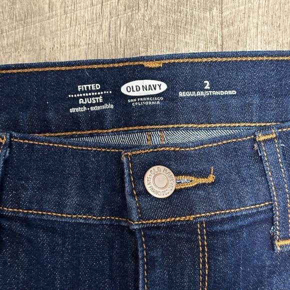 Women's Old Navy 2 Small Shorts Jeans Denim Navy Blue Regular Rolled Stretch - Picture 6 of 8